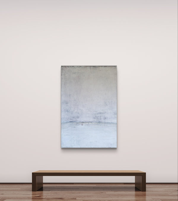 Abstraktes Gemälde – Licht Am Horizont – 130 X 90 Cm Schlafzimmer Einzelstück Verfügbar – Abstrakte Wandkunst über Sofa