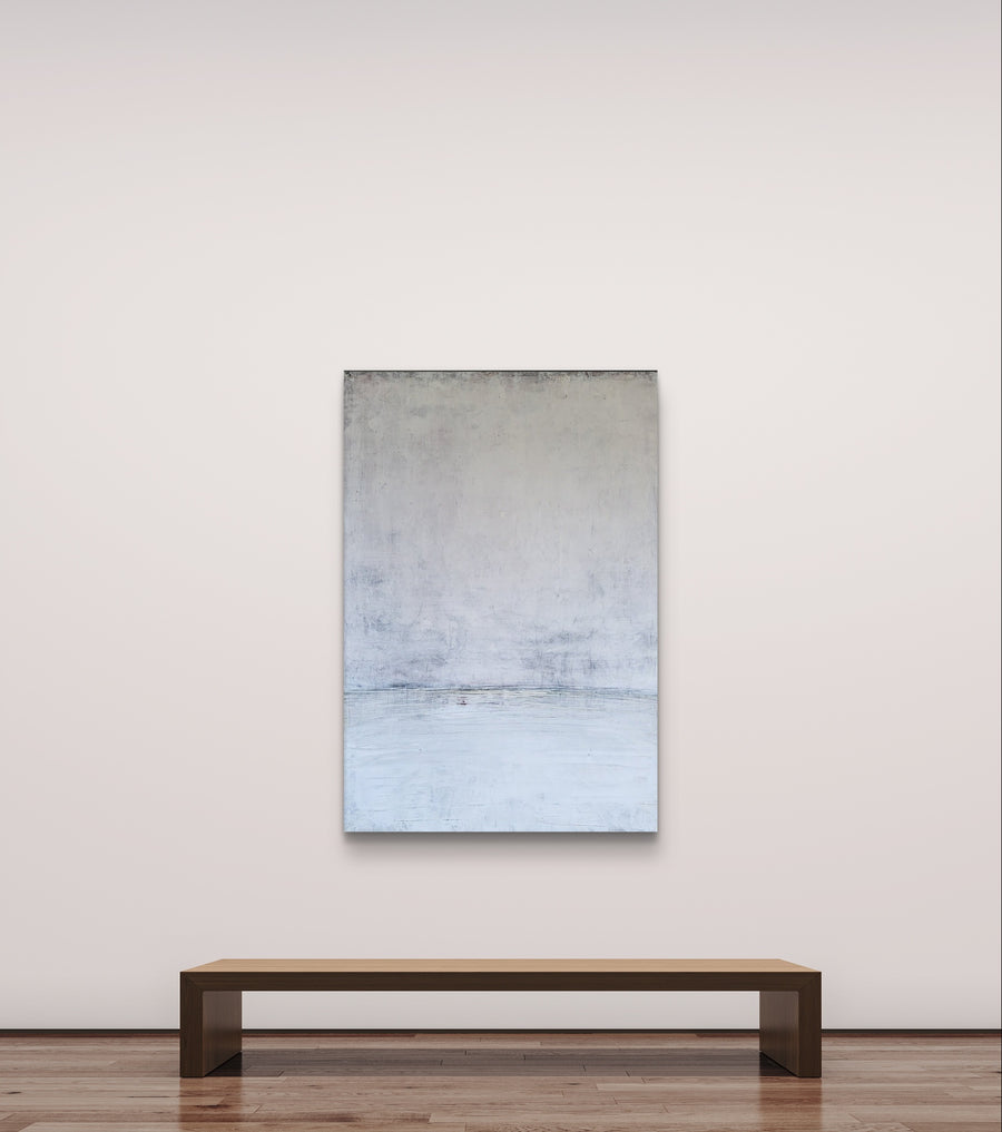 Abstraktes Gemälde – Licht Am Horizont – 130 X 90 Cm Schlafzimmer Einzelstück Verfügbar – Abstrakte Wandkunst über Sofa