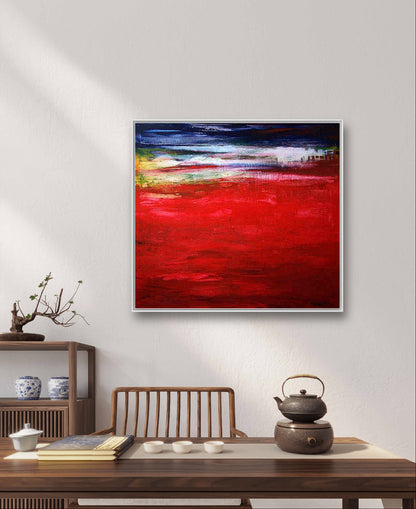 Auftragskunst, abstrakte Bilder, rotes abstraktes Bild als Auftragskunst bestellen "Traumreise",rotes-abstraktes-bild-1, abstrakte Bilder kaufen ,
