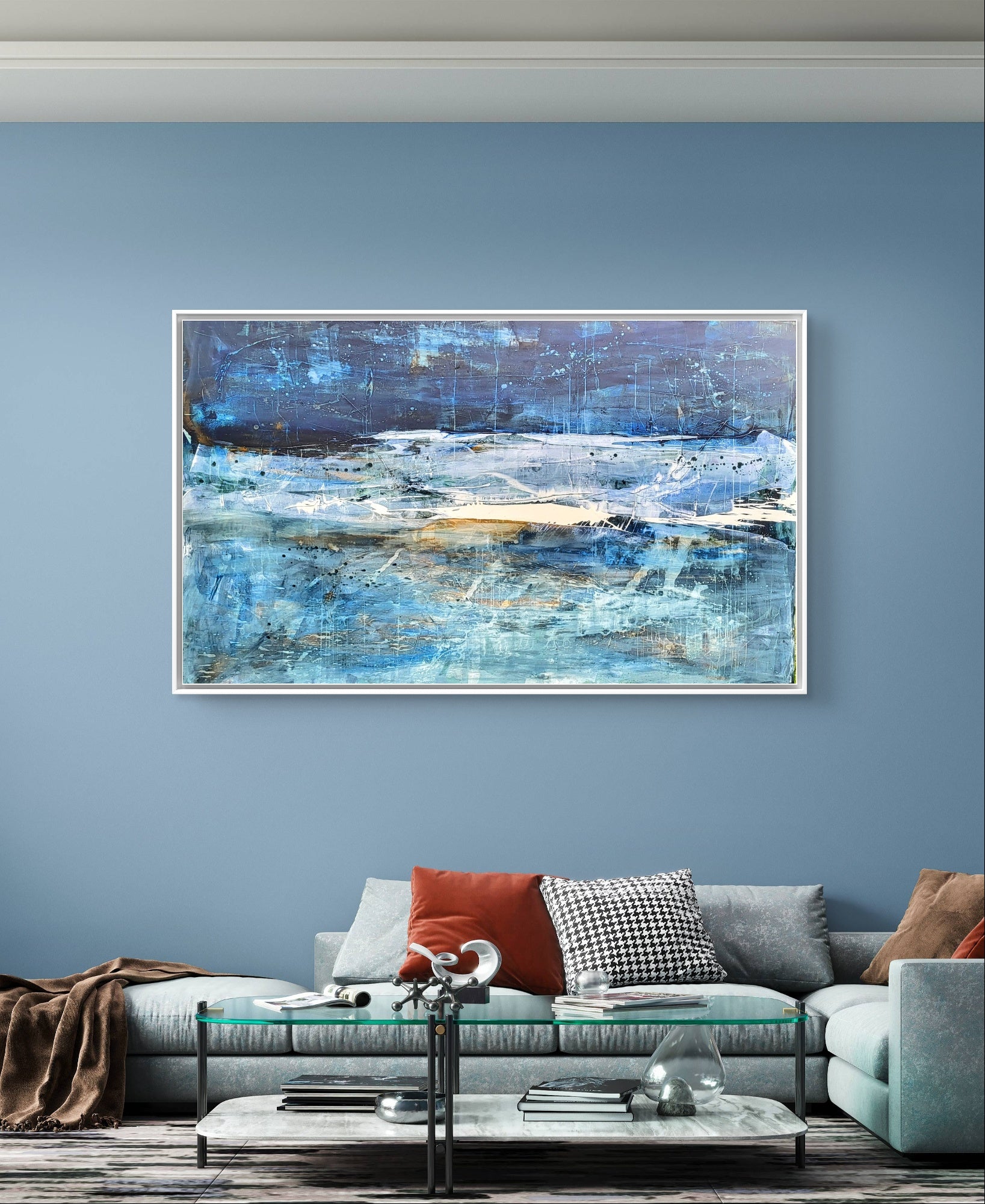 Personalisierte Auftragskunst und Gemälde: gruenes-grosses-bild-abstrakte-kunst – Kategorie: Originalgemälde – Hersteller: 