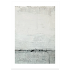Abstraktes graues Poster "Klare Gedanken“ – Abstrakte Wandkunst über Sofa