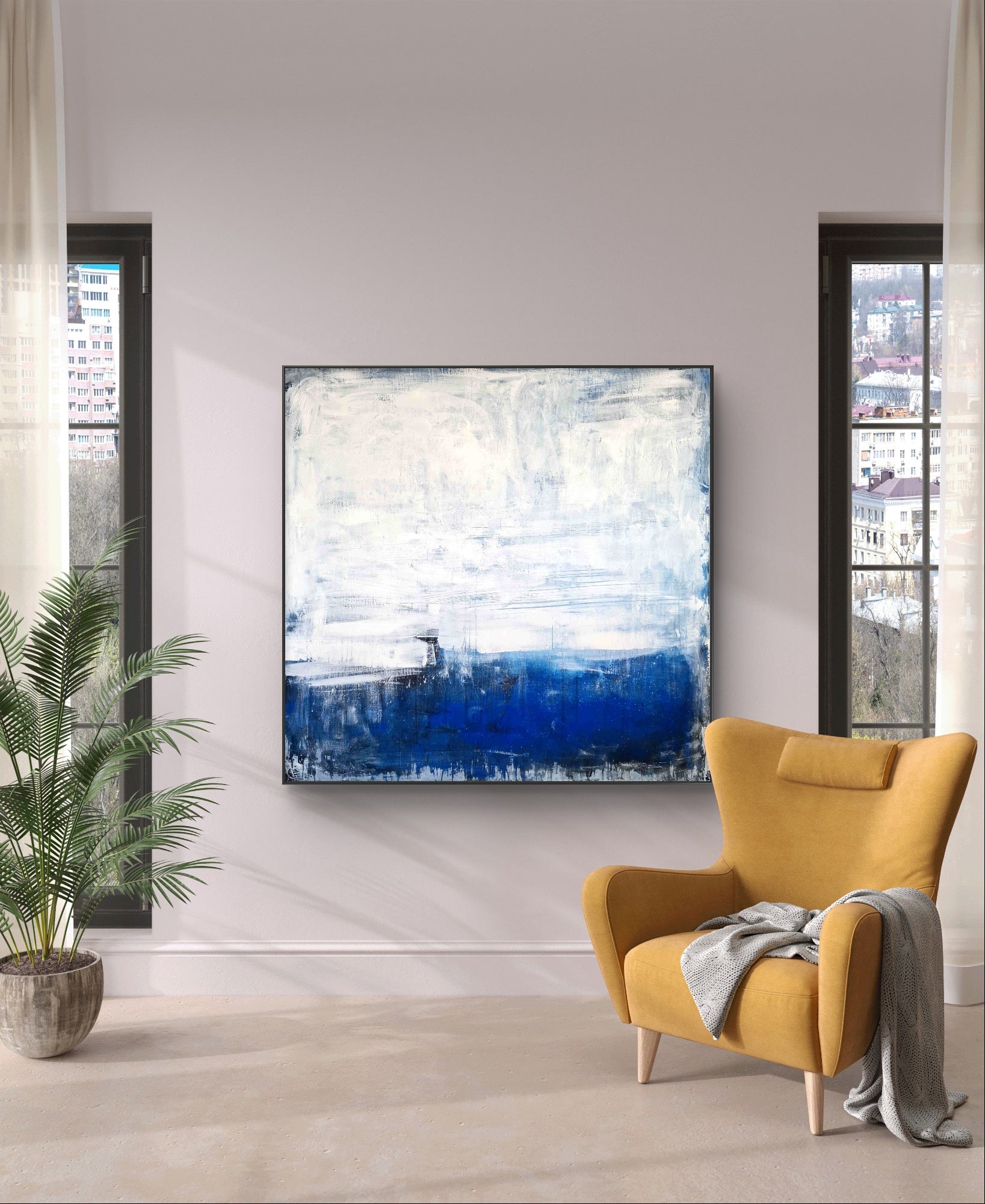 Personalisierte Auftragskunst und Gemälde: blau-weisse-maritime-bilder – Kategorie: Originalgemälde – Hersteller: 