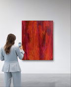 Personalisierte Auftragskunst und Gemälde: rote-abstrakte-bilder-auftragskunst – Kategorie: Originalgemälde – Hersteller: 