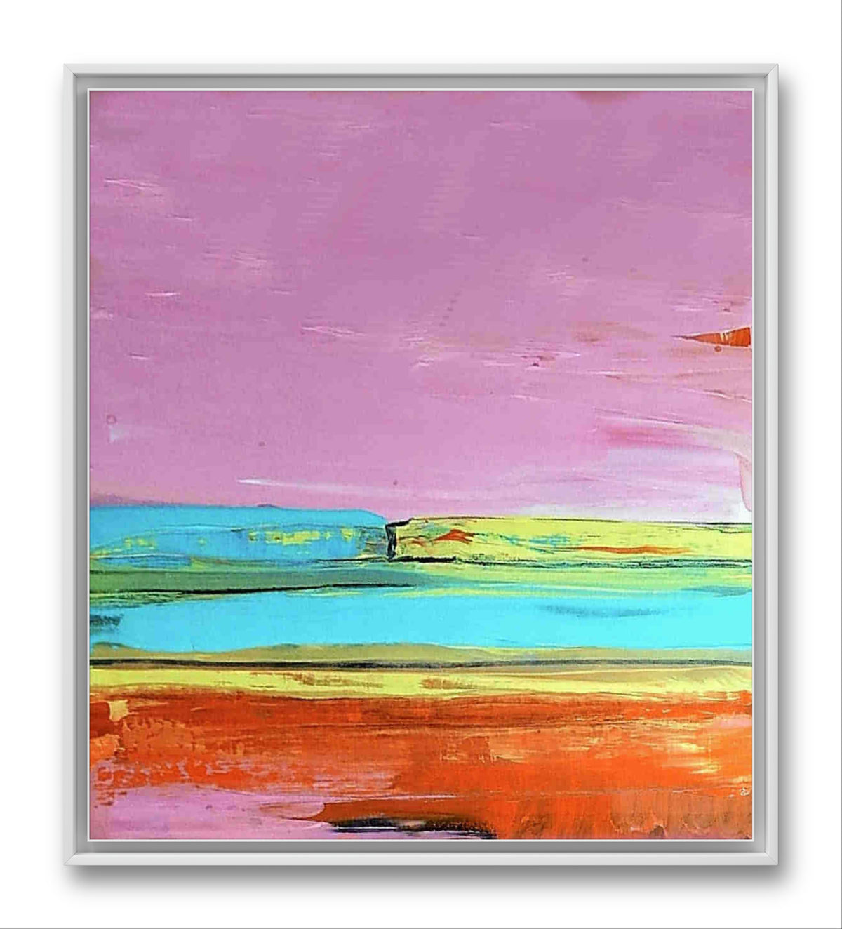 Tagtraum – modernes Leinwandbild, Detailansicht Motiv 1.0. Tagträume in Pink – Kreativität in Farbe und Form
Ein maßgeschneidertes Gemälde, das Pink als Symbol für Kreativität und