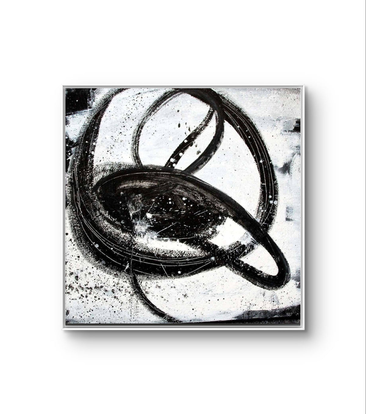 Nightswimming – modernes Leinwandbild, Detailansicht Motiv 1.0. Schwarzweiß-Abstraktion für Ihr Zuhause
Wenn Sie ein auffälliges Kunstwerk suchen, dass alle Blicke auf sich zieht, könn