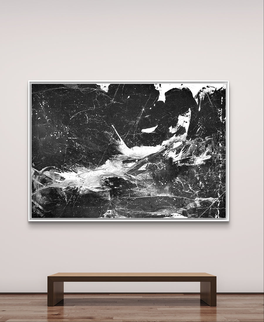 Abstraktes Gemälde XXL – Impulse Xxl – Abstrakte Wandkunst über Sofa