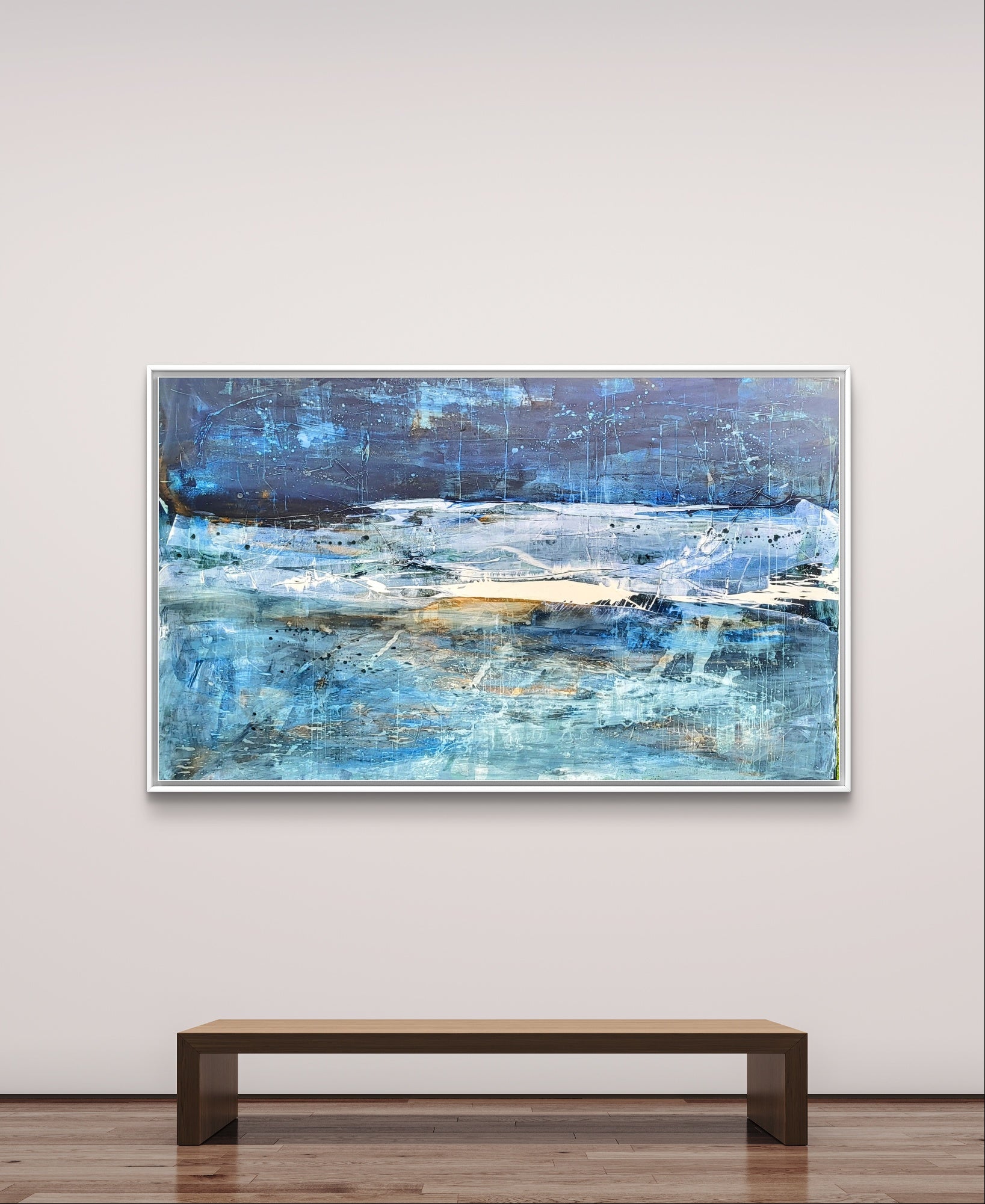 Personalisierte Auftragskunst und Gemälde: gruenes-grosses-bild-abstrakte-kunst – Kategorie: Originalgemälde – Hersteller: Conny Wachsmann, Artist