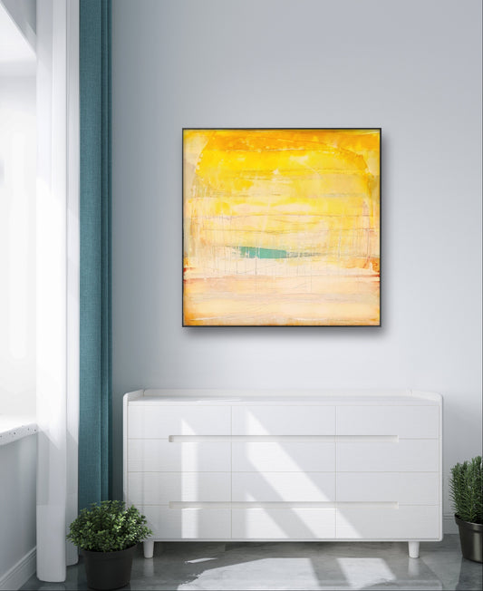 Die Welt des Küstenzaubers - 80 x 80 cm - Bild 1 von 4 - Auftrag,abstrakte große Leinwandbilder abstrakte Bilder kaufen ,