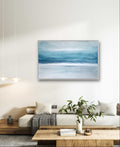 Abstraktes Gemälde Blau Groß – Landschaftsbild-blau-gross-modern – XXL Kunstwerk als Blickfang im Wohnraum