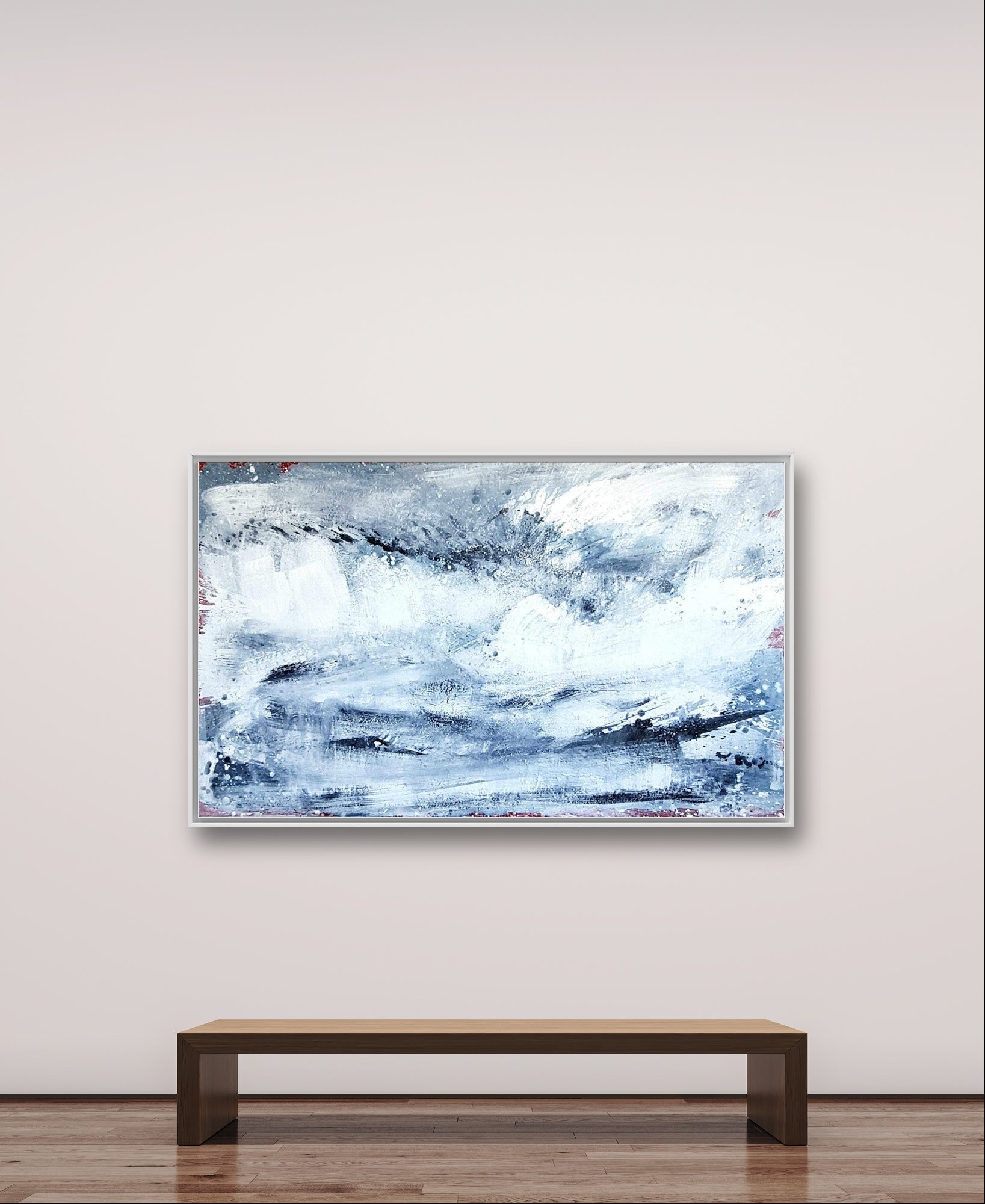 Personalisierte Auftragskunst und Gemälde: blaue-grosse-bilder-modern – Kategorie: Originalgemälde – Hersteller: Conny Wachsmann, Artist