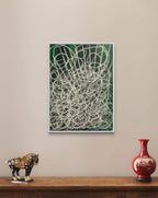 Waldgeflecht  - grünes Bild 50 x 70 cm