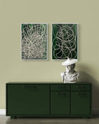 Lichtpfad - grünes Bild 50 x 70 cm