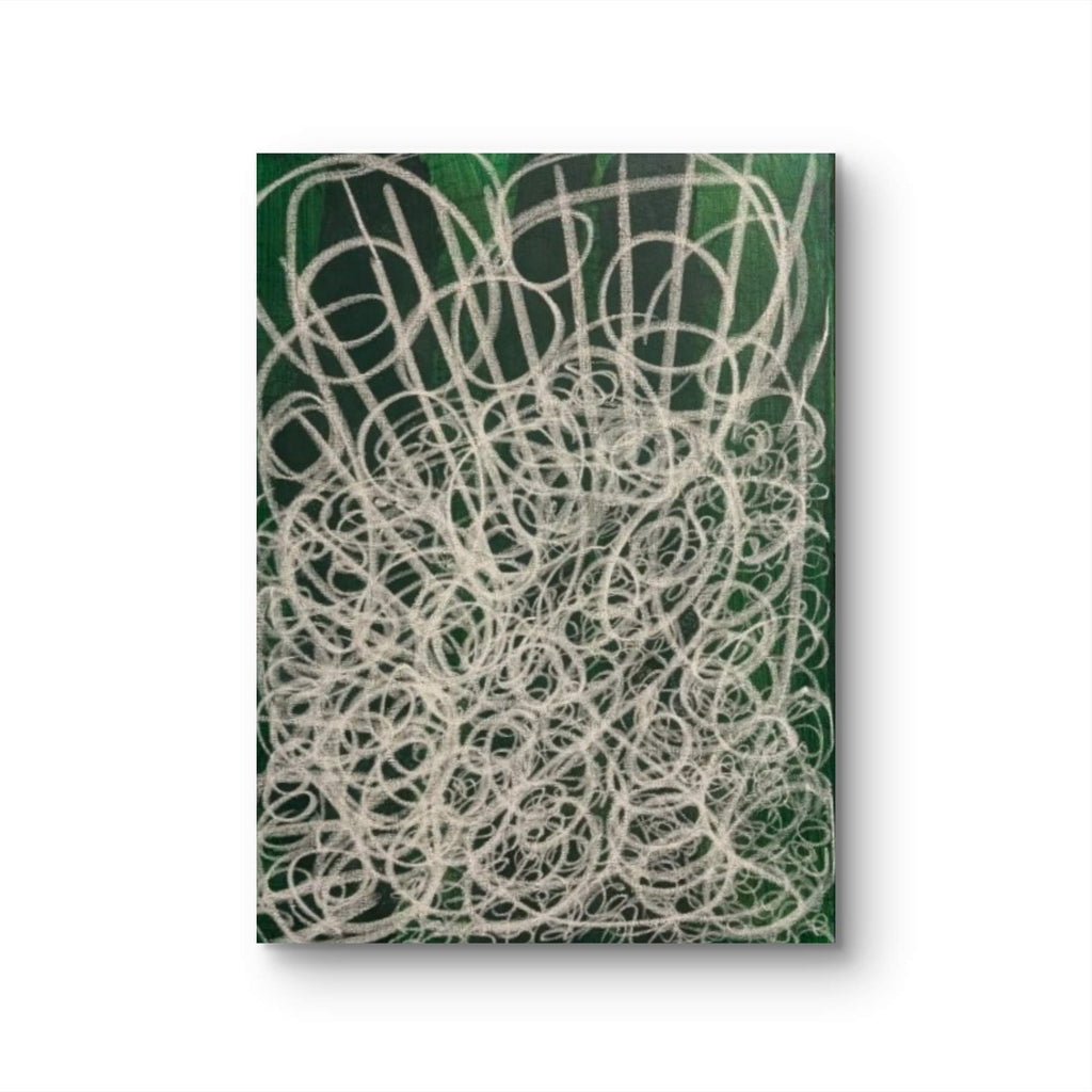 Waldgeflecht  - grünes Bild 50 x 70 cm