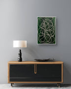 Lichtpfad - grünes Bild 50 x 70 cm