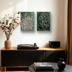 Lichtpfad - grünes Bild 50 x 70 cm