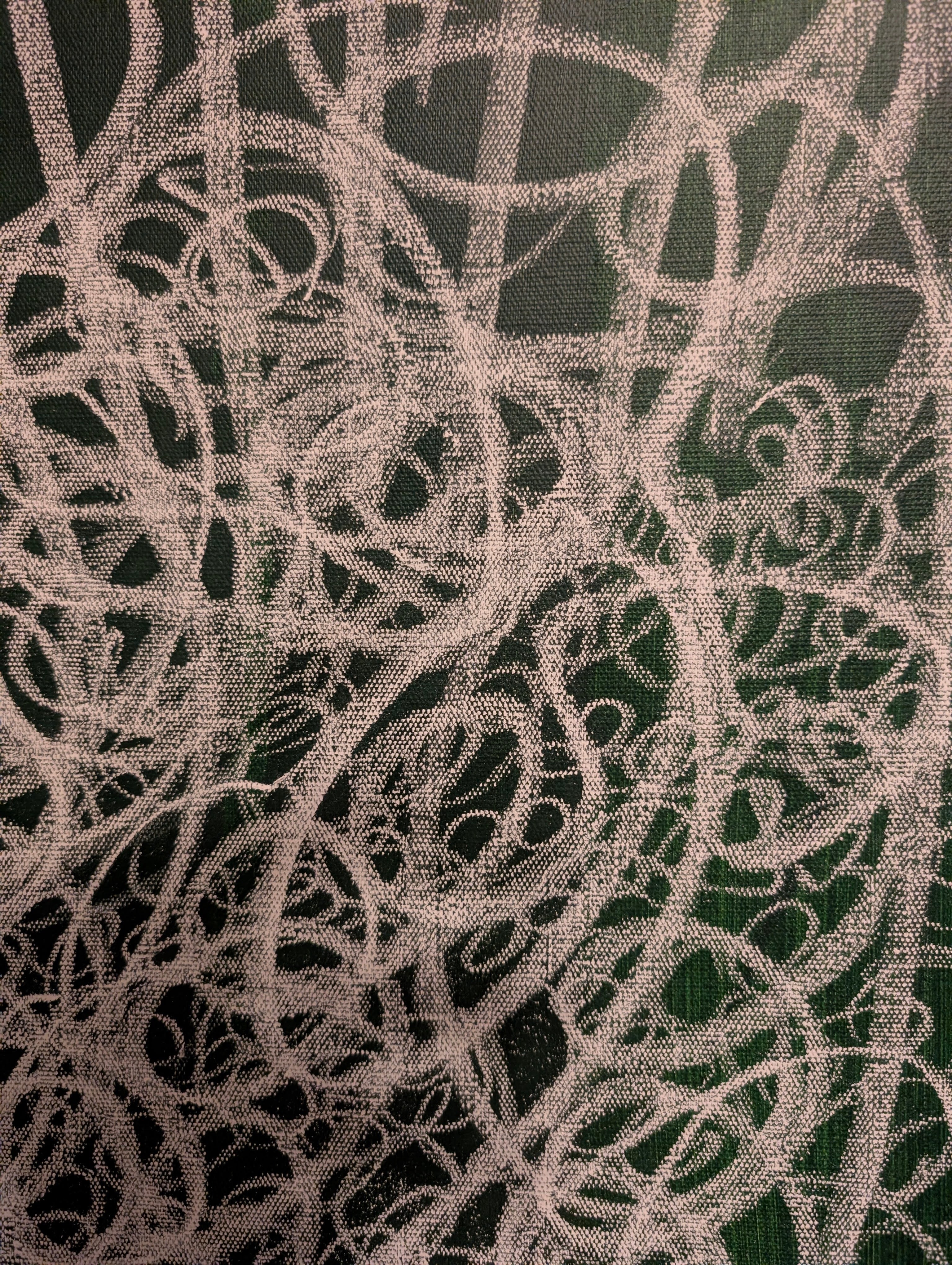 Waldgeflecht  - grünes Bild 50 x 70 cm