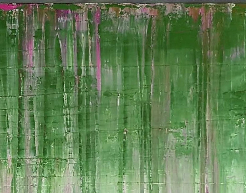 Waldbaden grünes xxl Bild – sofort versandbereites Leinwandbild in nan, großes Kunstwerk für moderne Wohnräume