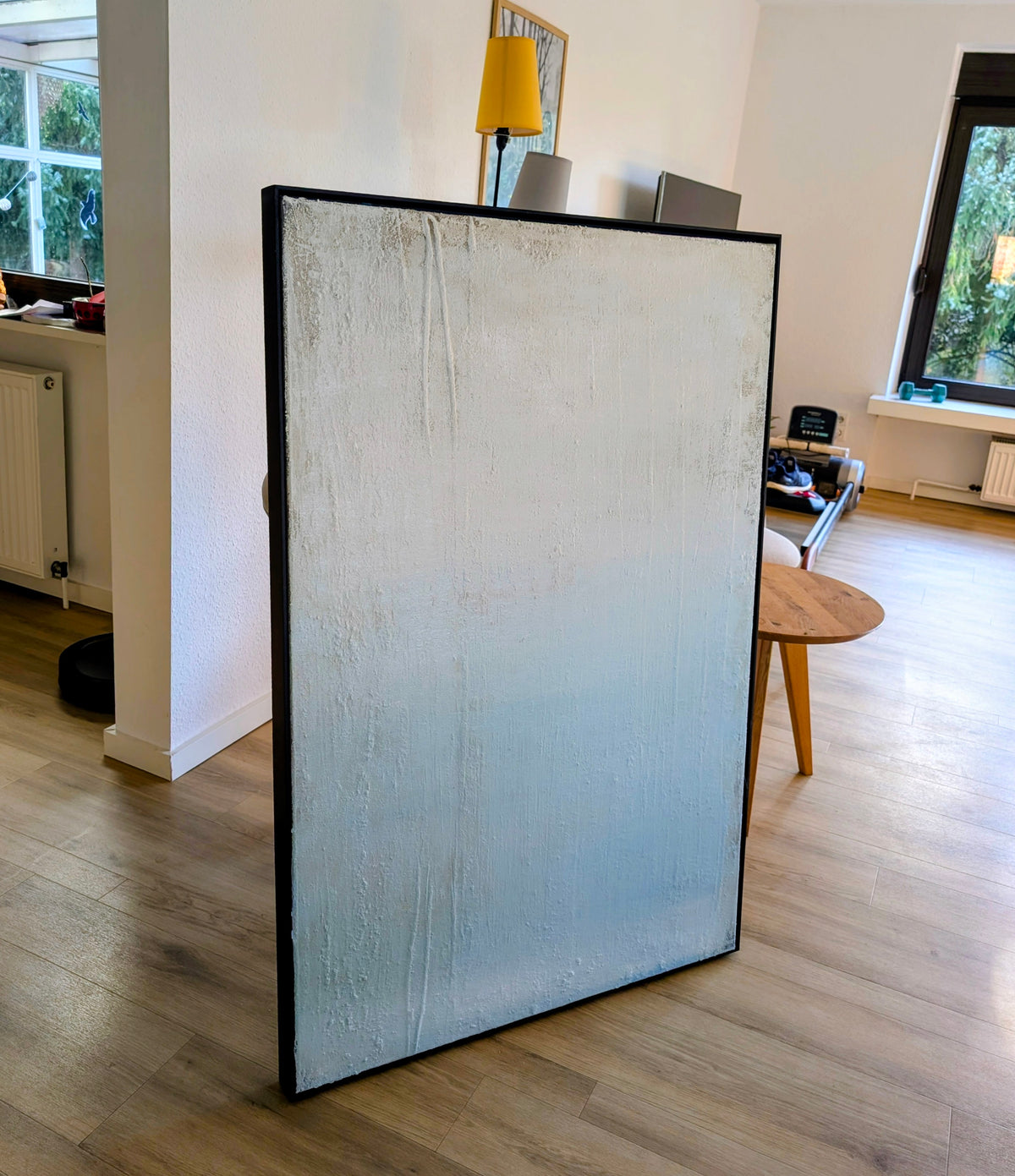 hellblau weißes Bild