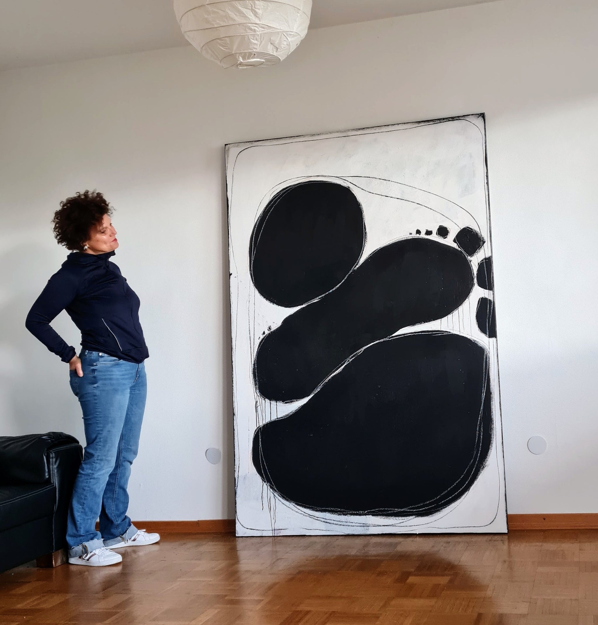 Ausgleich – modernes Leinwandbild, Detailansicht Motiv 1.0. grosses-schwarzweiss-bild-mit-kreisen
Individuelle Anfertigung und Präsentation
Eine Gestaltung in diesem Stil kann indi