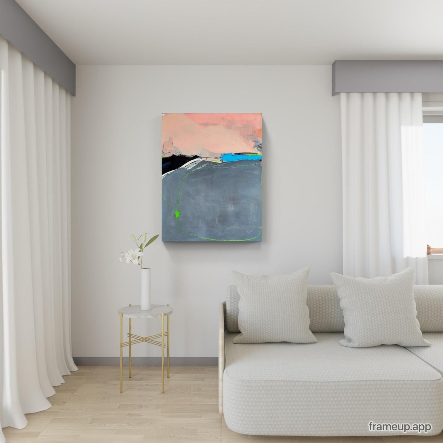 Landschaftsbild als Auftrag - Kunst zum Hineinträumen Abstrakte Bilder & moderne Auftragsmalerei, abstrakte große bilder online kaufen, Auftrags Malere