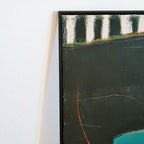 Abstraktes Gemälde – Am Kanal – Moderne Kunst für offene Wohnbereiche