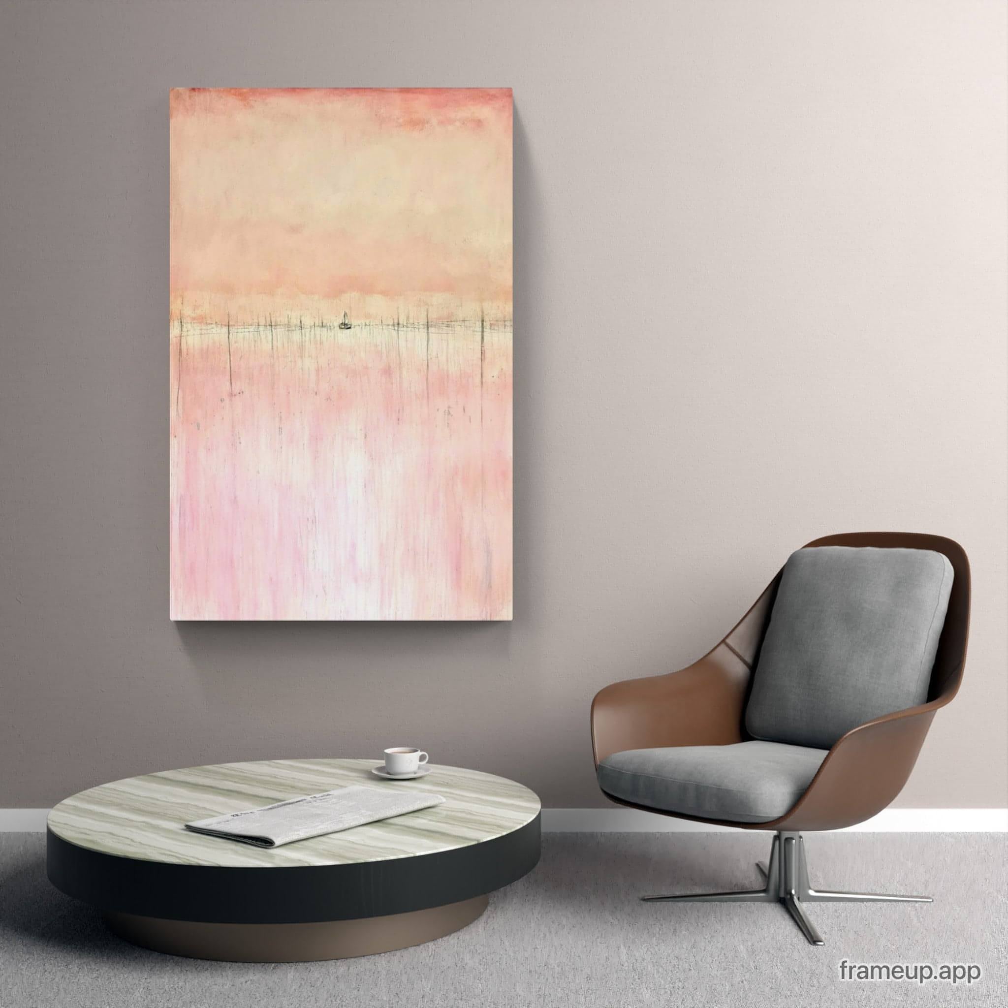 Personalisierte Auftragskunst und Gemälde: gemalde-mit-schiff-in-rosa-und-sehr-gross – Kategorie: Originalgemälde – Hersteller: