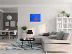 Abstraktes Gemälde – Soup To Go 60 X 40 Cm – Küche Einzelstück Sofort Verfügbar – Zeitgenössische Kunst in Wohnraumansicht