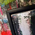 Abstraktes Gemälde – Am Kanal – Moderne Kunst für offene Wohnbereiche