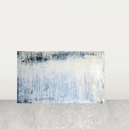 Nur einmal vorhanden: Eine zeitlose Eleganz in Blau Weiß Abstrakte Bilder & moderne Auftragsmalerei, abstrakte große bilder online kaufen, Auftrags Malere