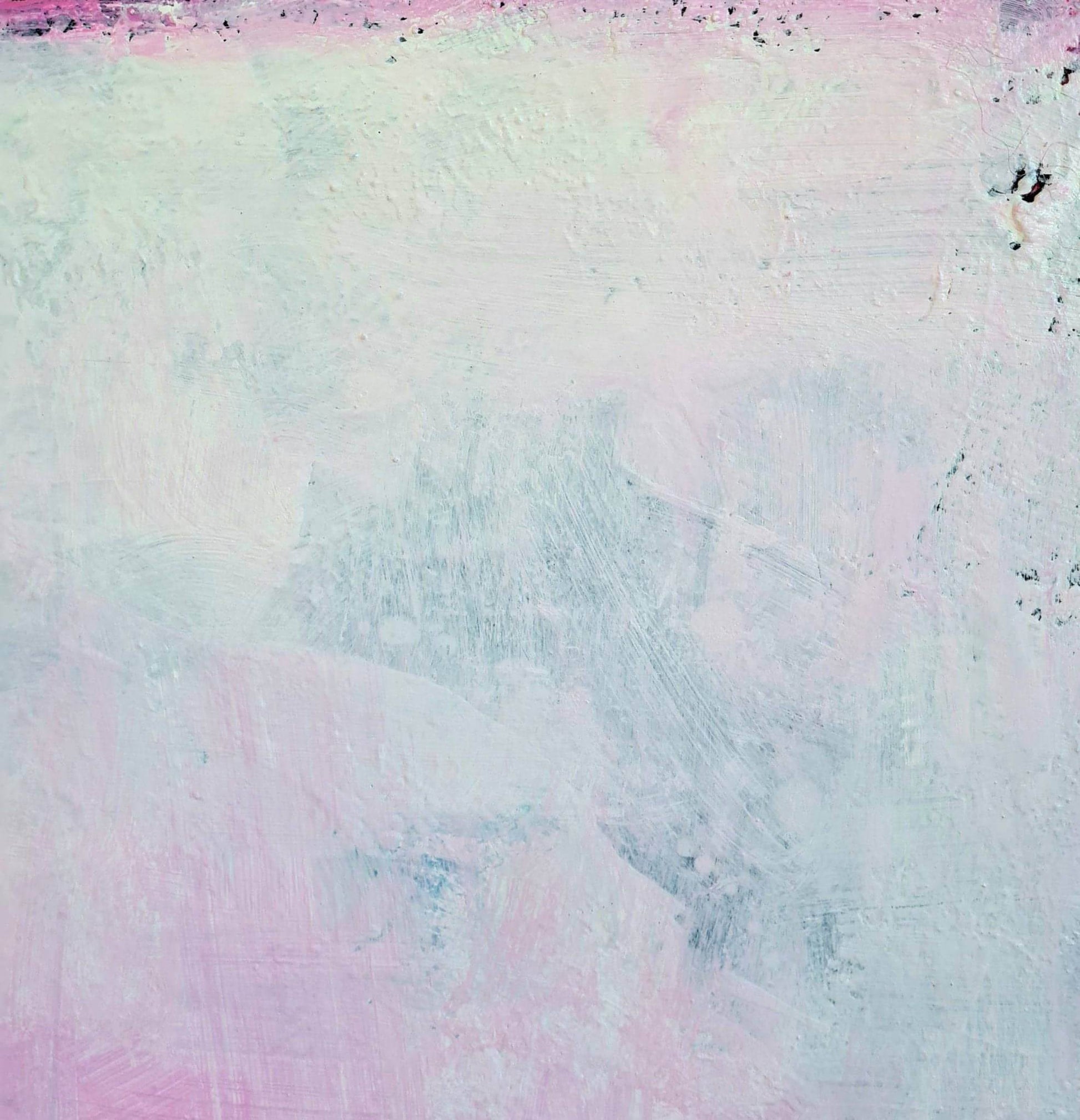 "Frei sein" - Abstraktes Gemälde in Weiß und Pink auf 100 x 100 cm Leinwand Abstrakte Bilder & moderne Auftragsmalerei, abstrakte große bilder online kaufen, Auftrags Malere