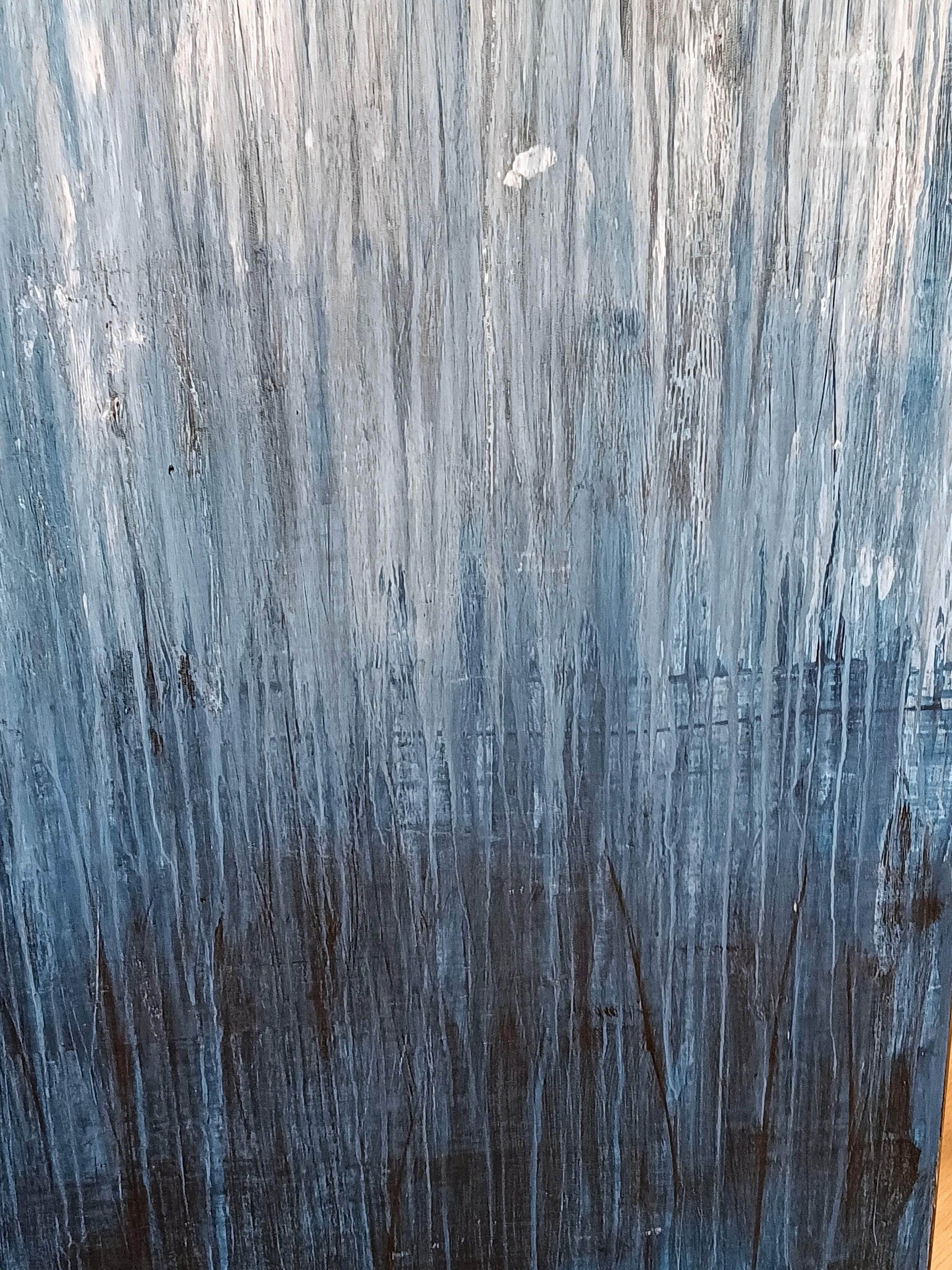 Blaues Gemälde in Kratztechnik mit Nordsee- und Ostsee-Atmosphäre Abstrakte Bilder & moderne Auftragsmalerei, abstrakte große bilder online kaufen, Auftrags Malere