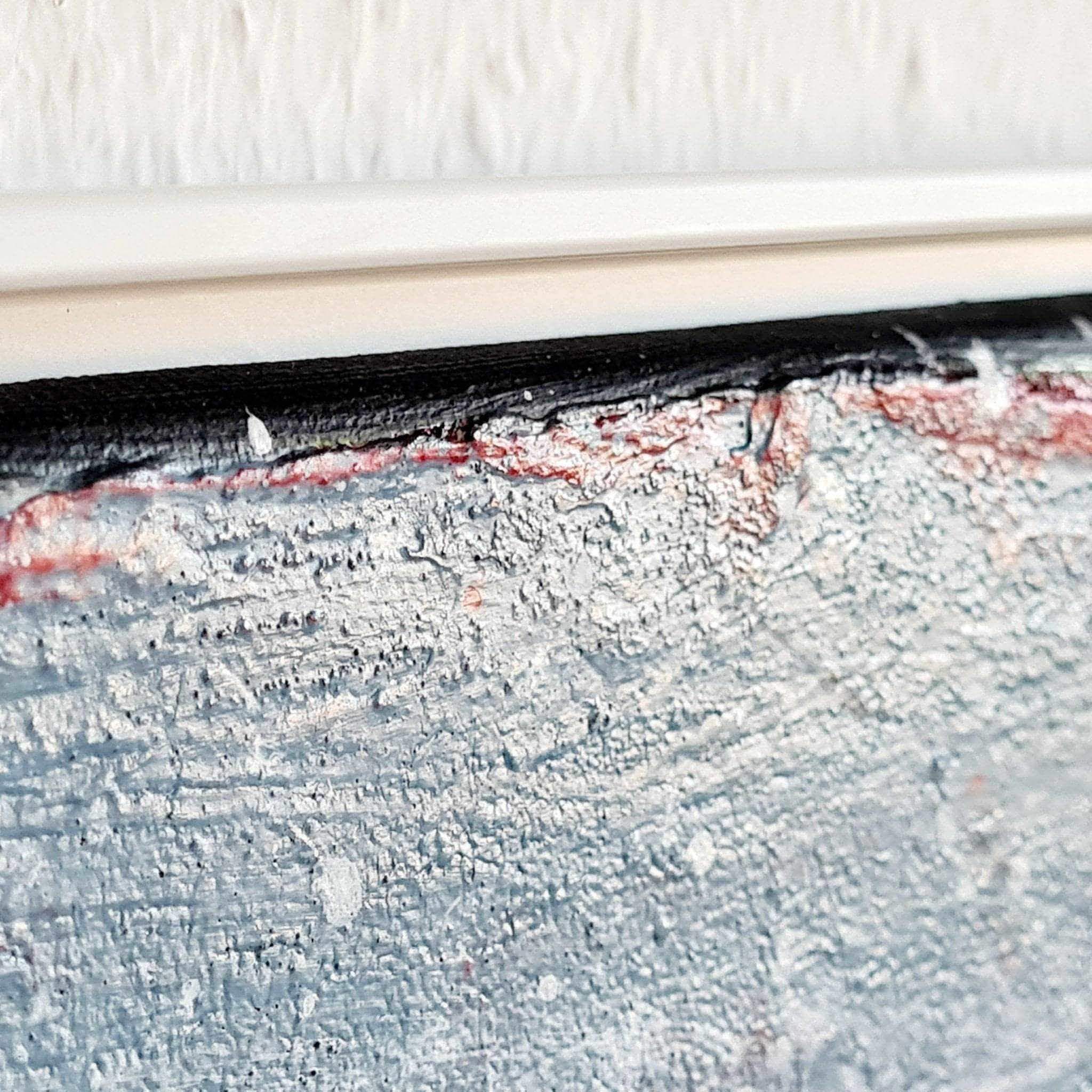 Blaues xxl Bild Morgentau – sofort versandbereites Leinwandbild in nan, großes Kunstwerk für moderne Wohnräume
