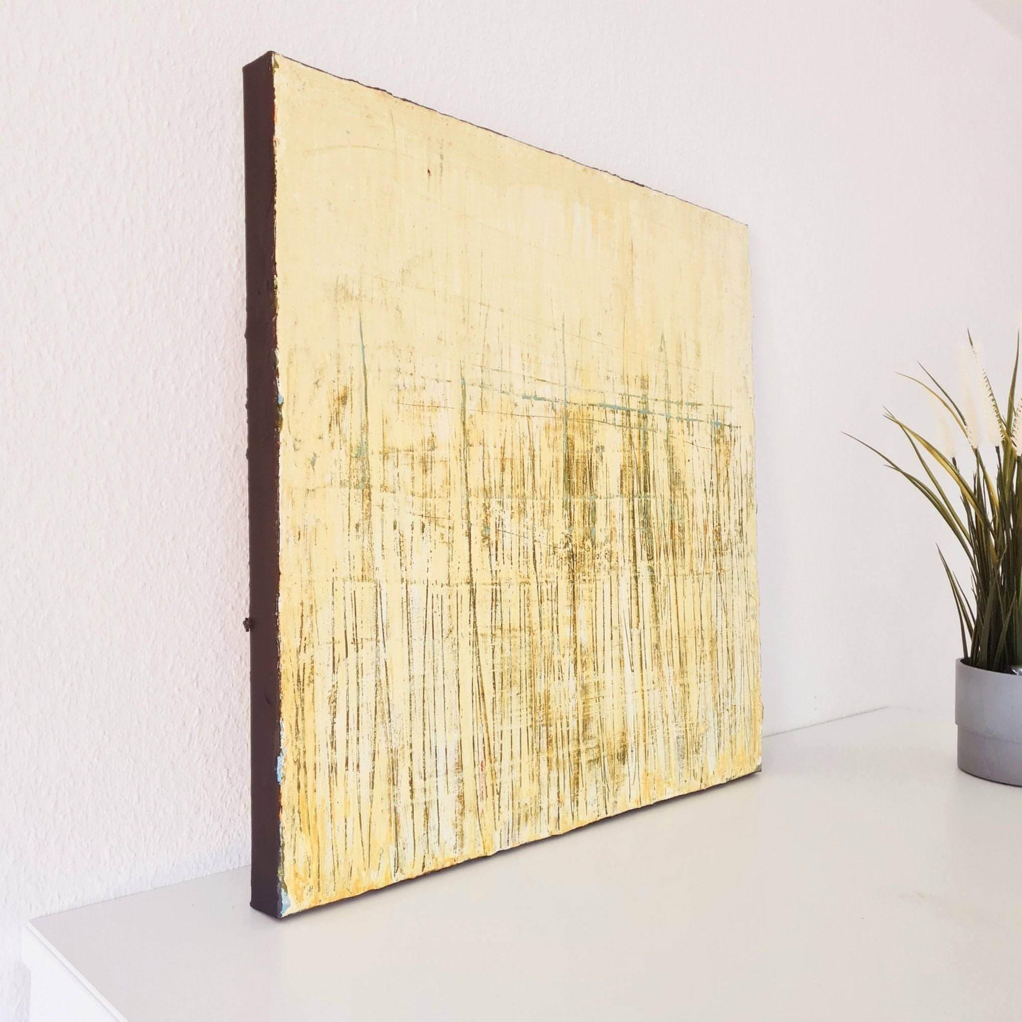 Personalisierte Auftragskunst und Gemälde: gelbe-abstrakte-bilder – Kategorie: Originalgemälde – Hersteller: