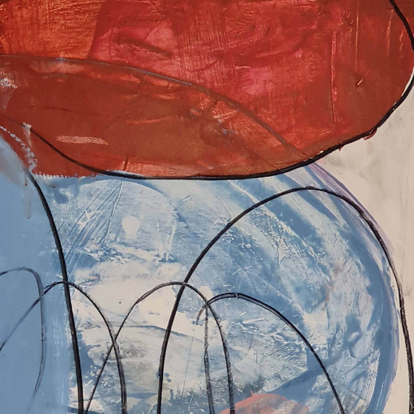 Abstrakte blaues Kunst als Auftrag für minimalistisches Wohnen Abstrakte Bilder & moderne Auftragsmalerei, abstrakte große bilder online kaufen, Auftrags Malere