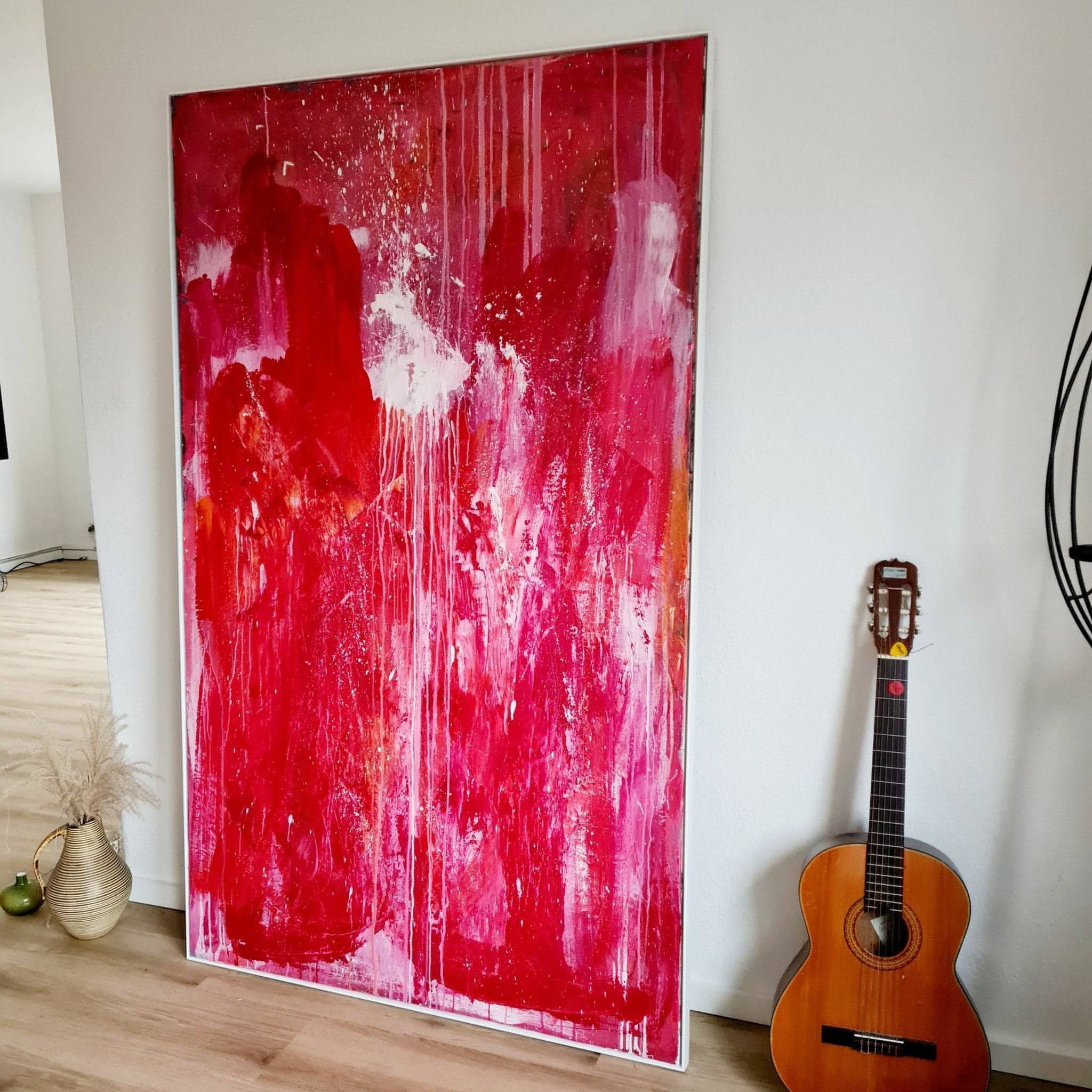 Personalisierte Auftragskunst und Gemälde: rote-grosse-moderne-bilder – Kategorie: Originalgemälde – Hersteller: