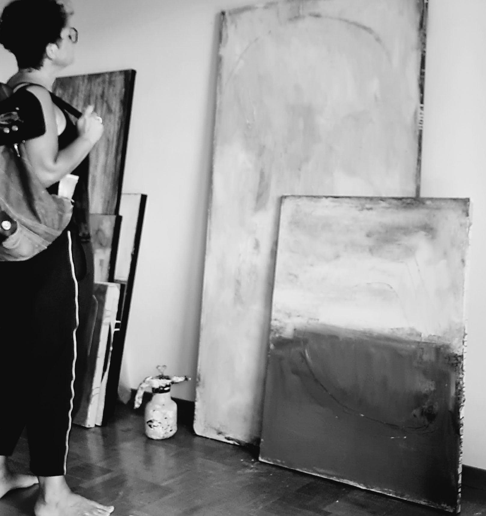 Personalisierte Auftragskunst und Gemälde: weisse-grosse-bilder-mit-schwung – Kategorie: Originalgemälde – Hersteller: