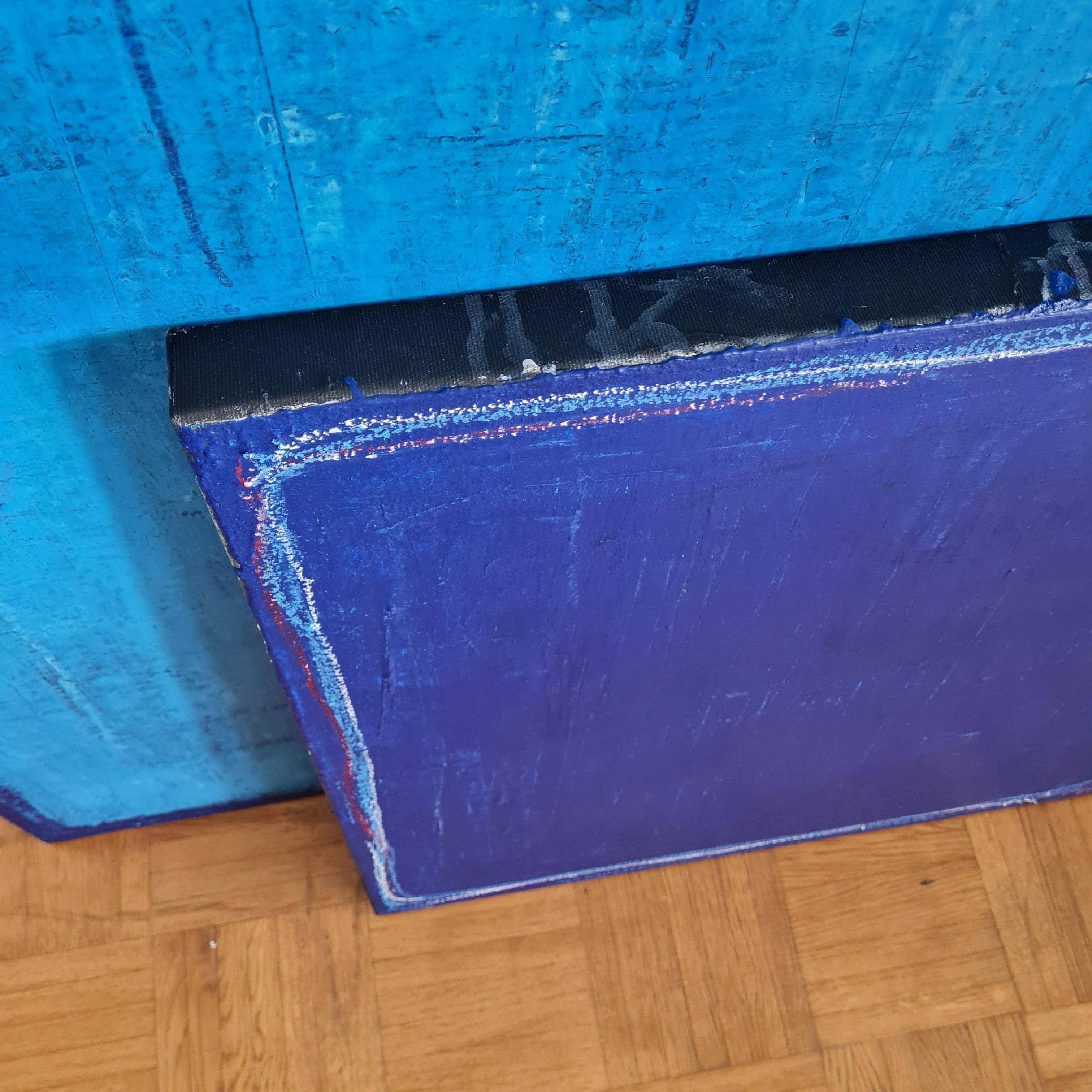 Personalisierte Auftragskunst und Gemälde: blaue-bilder-minimalistisch – Kategorie: Originalgemälde – Hersteller: