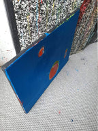 Abstraktes Gemälde – Soup To Go 60 X 40 Cm – Küche Einzelstück Sofort Verfügbar – Abstrakte Wandkunst über Sofa