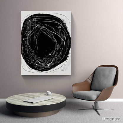 Die Kunst der Reduktion: Warum schwarz-weiß Fusionen zeitlose Schönheit ausstrahlen Abstrakte Bilder & moderne Auftragsmalerei, abstrakte große bilder online kaufen, Auftrags Malere