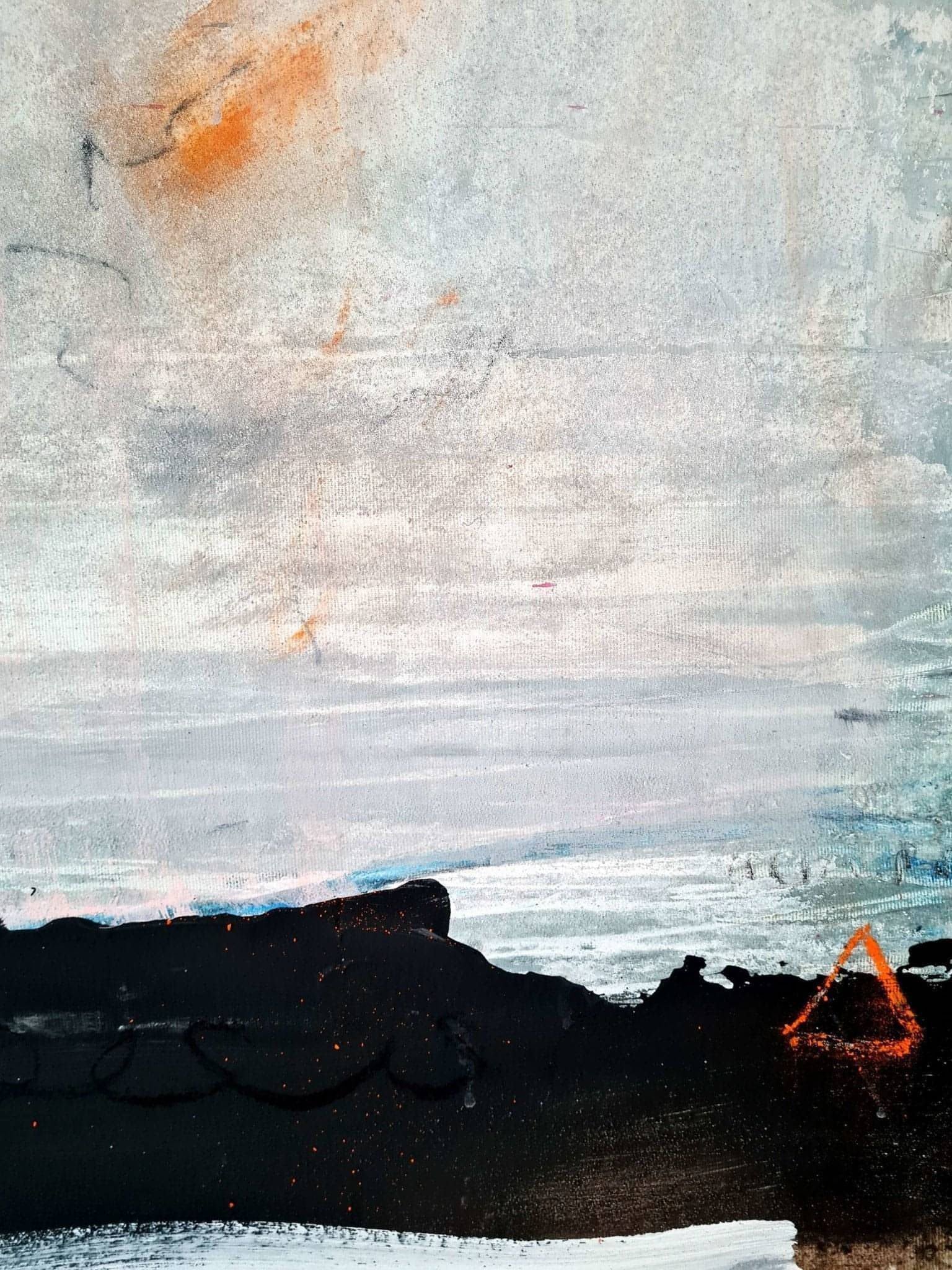 Herbstlandschaft als Auftragsbild - Eine Geschichte in Farben Abstrakte Bilder & moderne Auftragsmalerei, abstrakte große bilder online kaufen, Auftrags Malere
