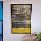 Personalisierte Auftragskunst und Gemälde: schwarz-gelbes-bild-modern – Kategorie: Originalgemälde – Hersteller: 