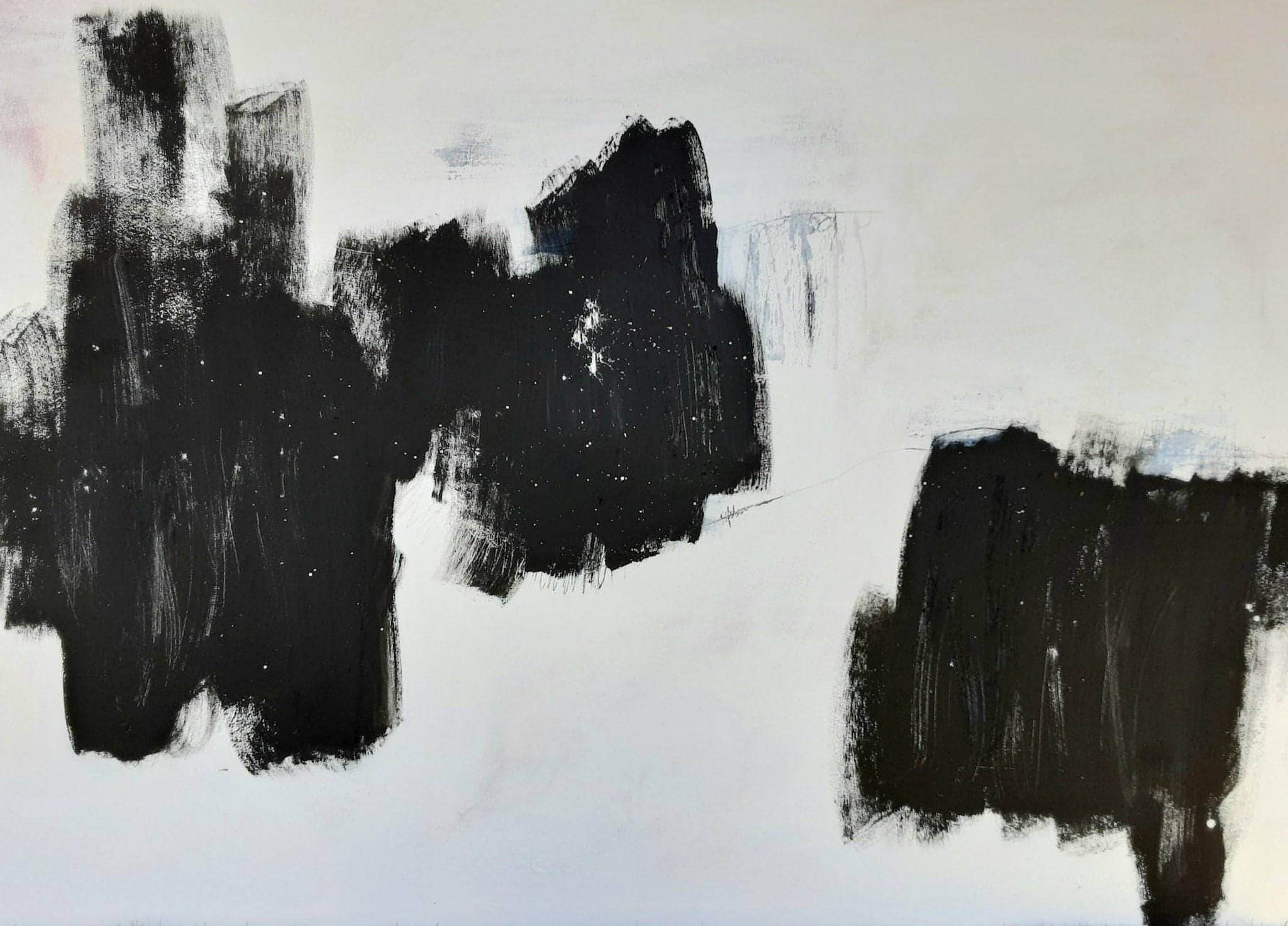 Großes schwarzweiß Bild - Freie Bahn – sofort versandbereites Leinwandbild in nan, großes Kunstwerk für moderne Wohnräume
