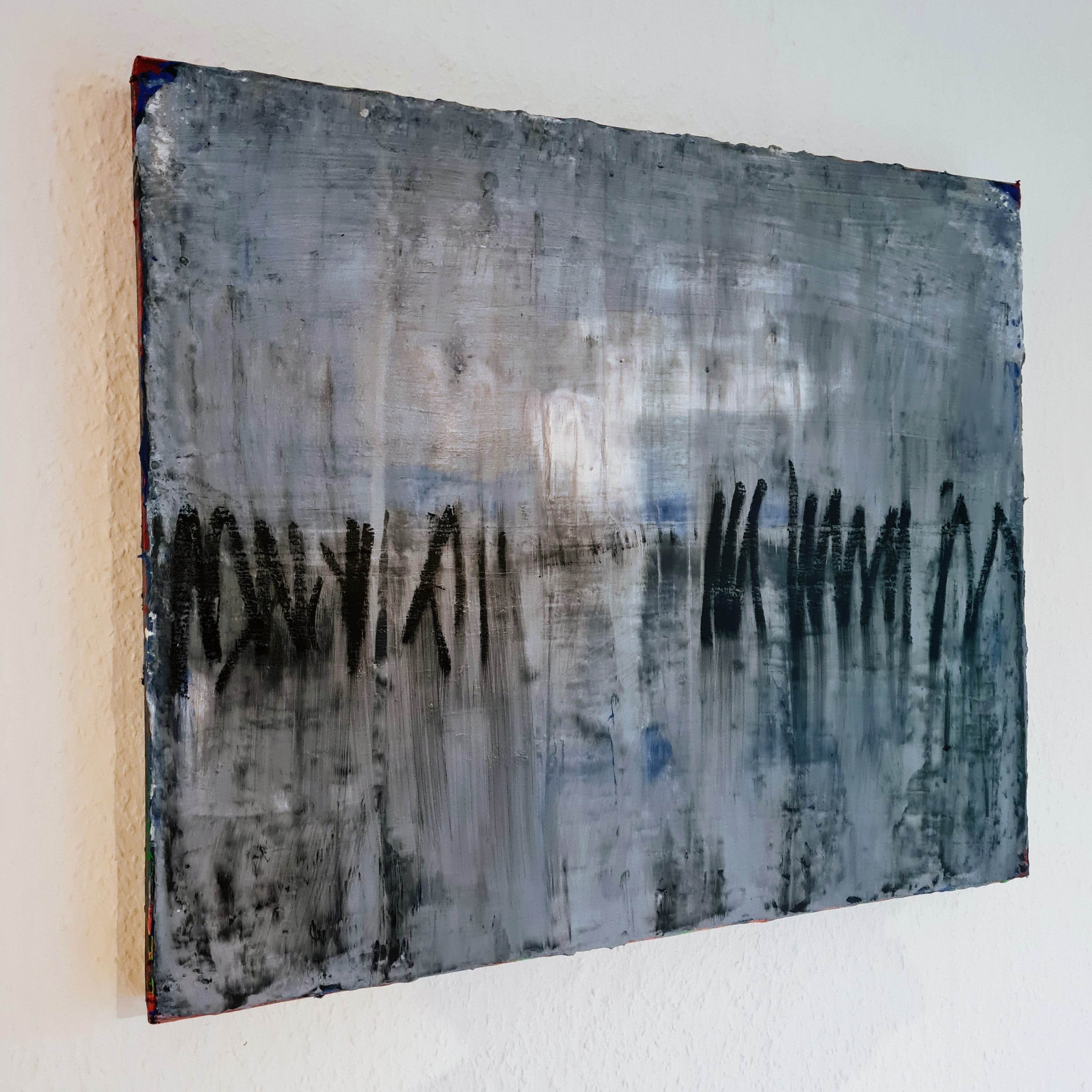 Personalisierte Auftragskunst und Gemälde: blaue-bilder-auftragskunst-lagerfeuer – Kategorie: Originalgemälde – Hersteller: 