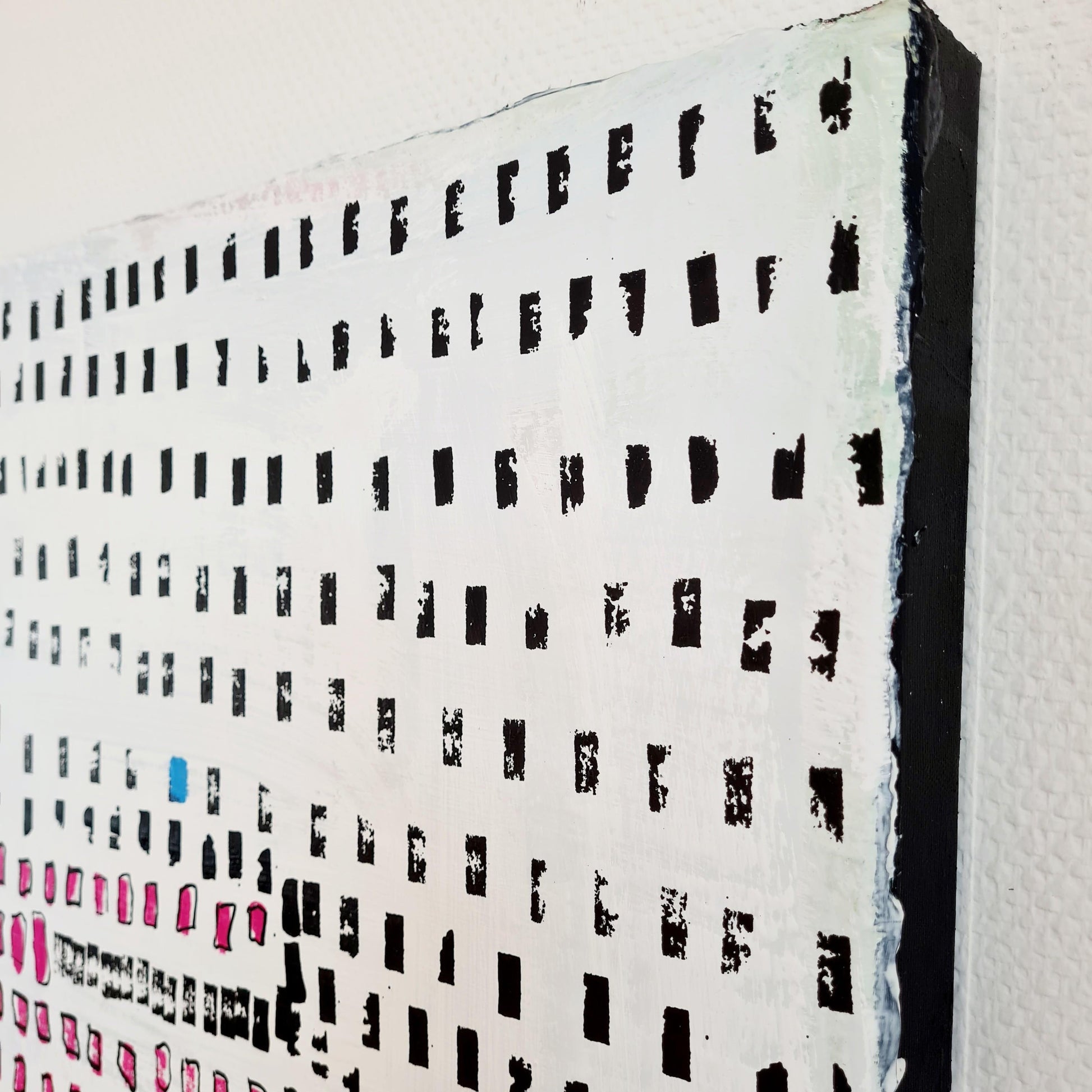 Ein minimalistisches Kunstwerk in Schwarz-Weiß Abstrakte Bilder & moderne Auftragsmalerei, abstrakte große bilder online kaufen, Auftrags Malere