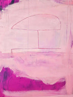 Abstraktes Gemälde – Mutterliebe 90x40cm – Schlafzimmer Einzelstück Sofort Verfügbar – Moderne Kunst für offene Wohnbereiche