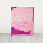 Abstraktes Gemälde – Mutterliebe 90x40cm – Schlafzimmer Einzelstück Sofort Verfügbar – Zeitgenössische Kunst in Wohnraumansicht