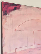 Abstraktes Gemälde – Mutterliebe 90x40cm – Schlafzimmer Einzelstück Sofort Verfügbar – Kunst für hohe Räume und große Wände