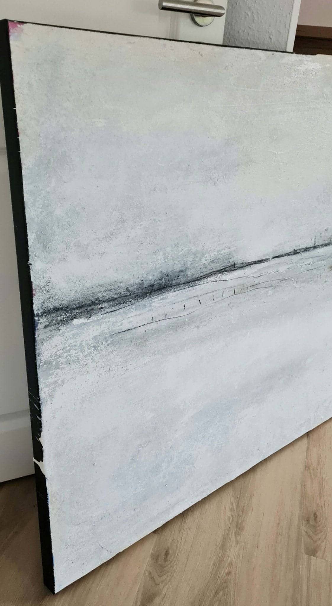 Abstraktes Gemälde – Hochzeitsgeschenk – Kunst für hohe Räume und große Wände