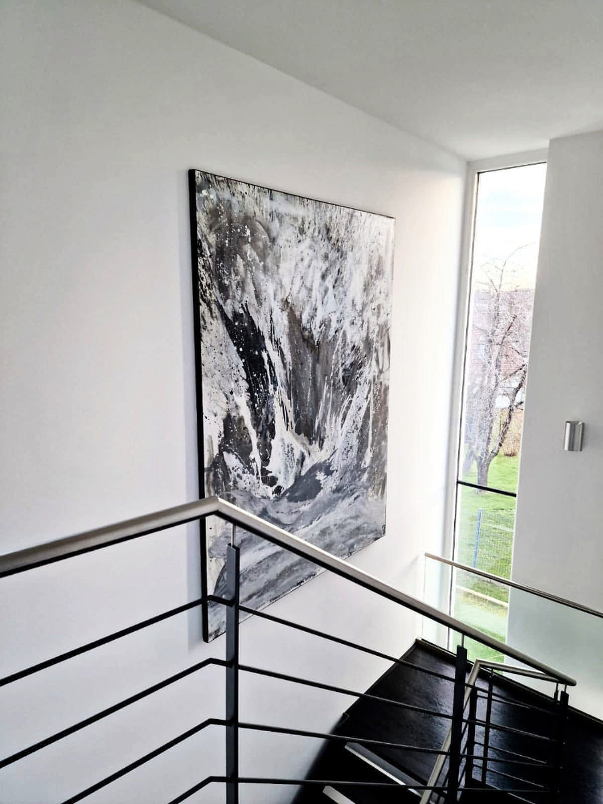 Die Gischt - Ein individuelles Kunstwerk in modernem, abstraktem Stil auf Bestellung Abstrakte Bilder & moderne Auftragsmalerei, abstrakte große bilder online kaufen, Auftrags Malere