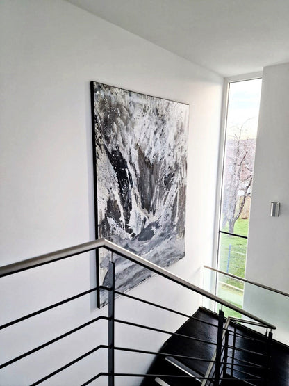 Die Gischt - Ein individuelles Kunstwerk in modernem, abstraktem Stil auf Bestellung Abstrakte Bilder & moderne Auftragsmalerei, abstrakte große bilder online kaufen, Auftrags Malere